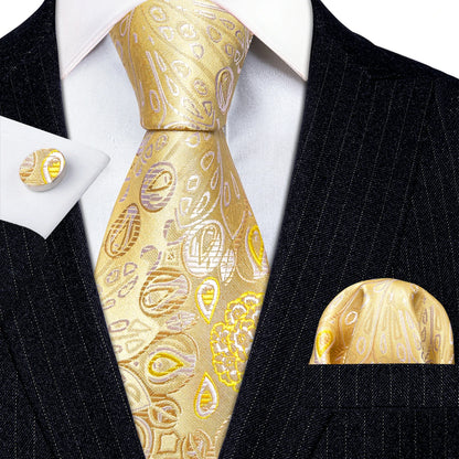 Gold Silk Mens Tie