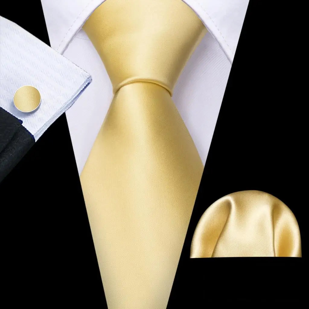 Gold Silk Mens Tie