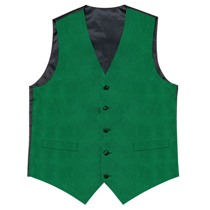 Green Vest And Tie Accessories Set For Men