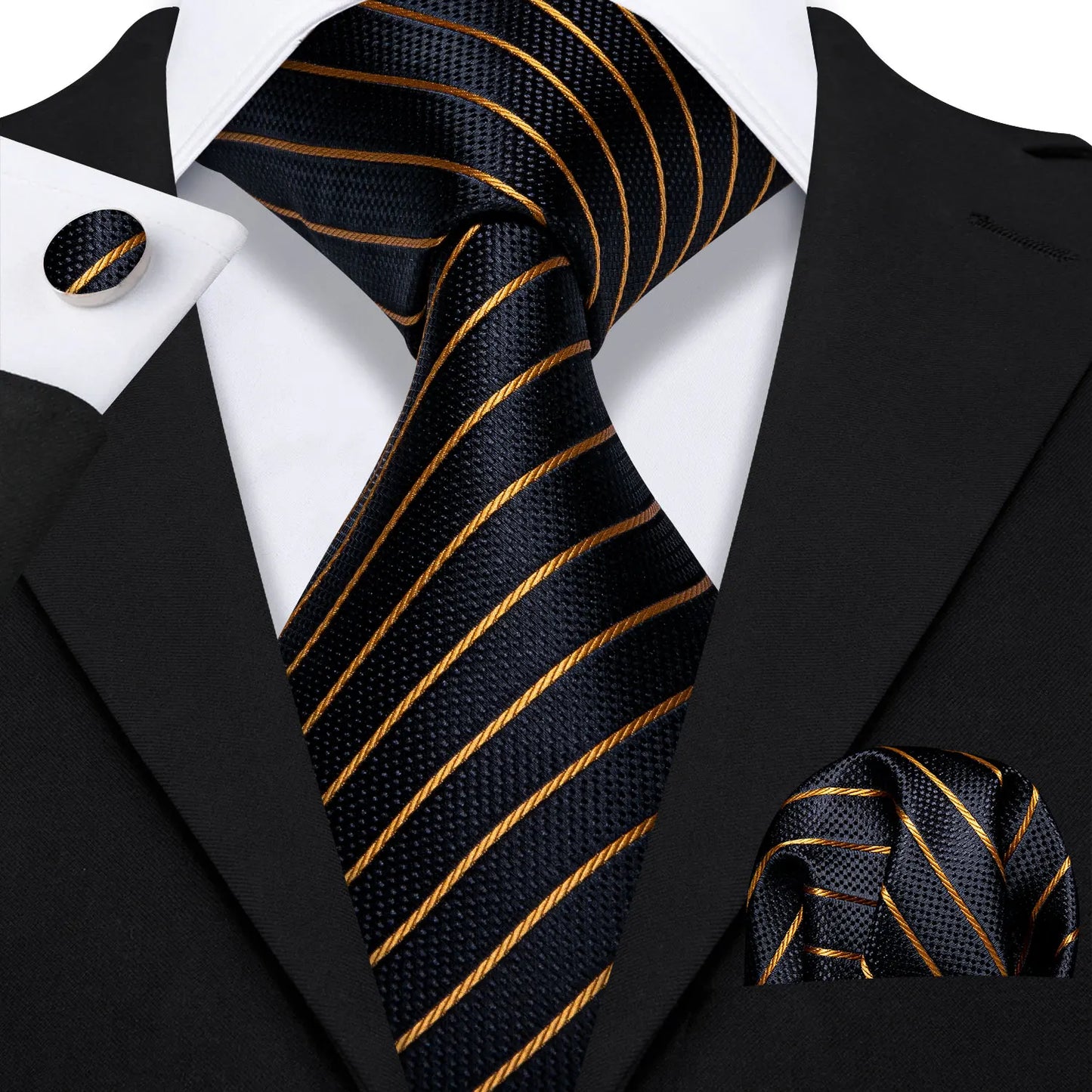 Gold Silk Mens Tie