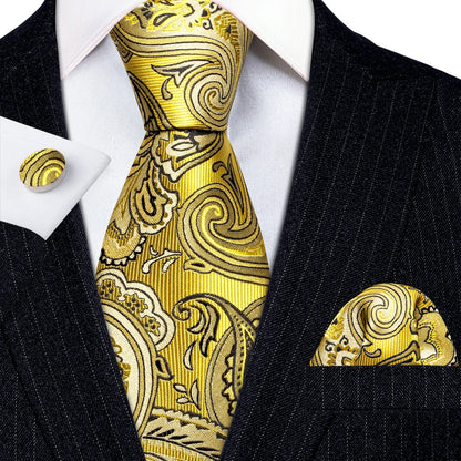 Gold Silk Mens Tie