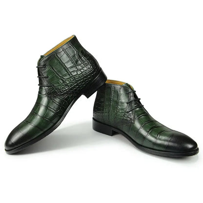 Elegant High Quality Ankle Boots Men Shoes