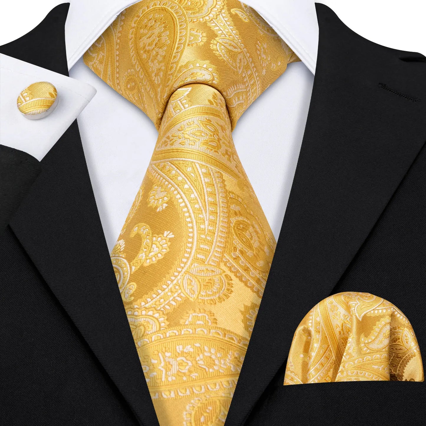 Gold Silk Mens Tie