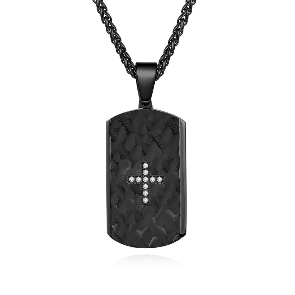 Stainless Steel Dog Tag Pendant Necklace