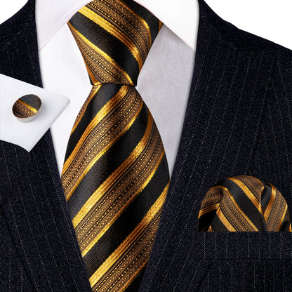 Gold Silk Mens Tie