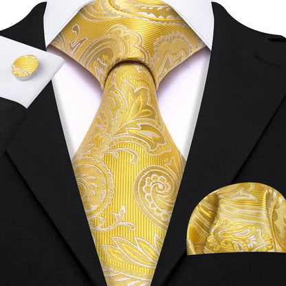 Gold Silk Mens Tie