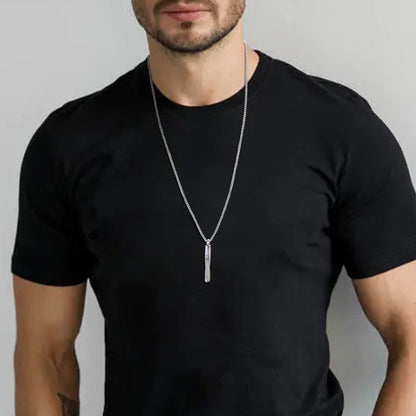 Mobius Bar Pendant Necklaces