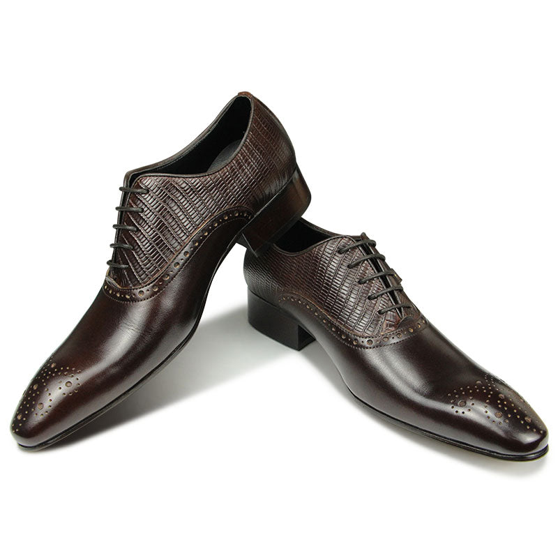 Deluxe Genuine Leather Brogue Shoes