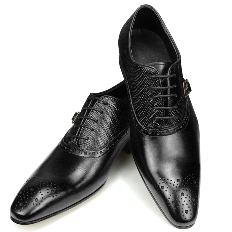 Deluxe Genuine Leather Brogue Shoes