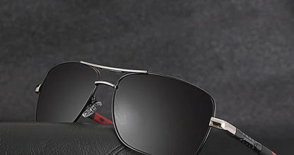 Quality Retro Rectangle UV400 Driving Sunglasses