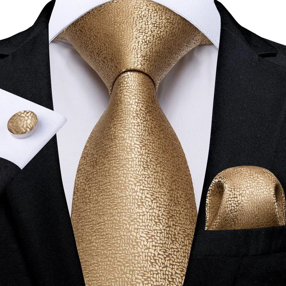 Gold Silk Mens Tie