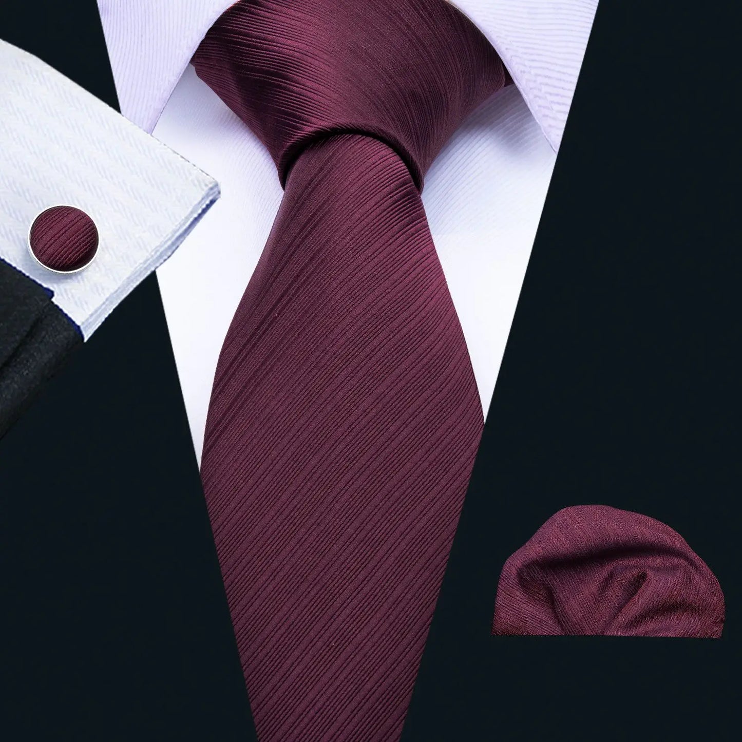 Exquisite Rust Red Silk Ties For Men