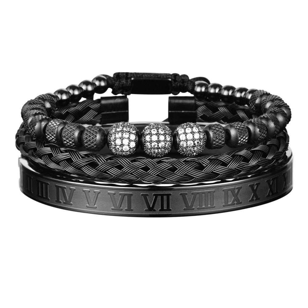 Micro Pave CZ Beads Bracelets