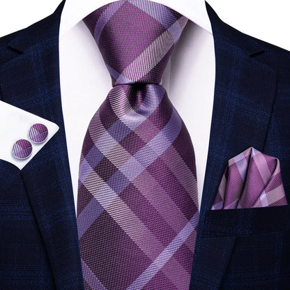 Light Purple Solid Tie For Men