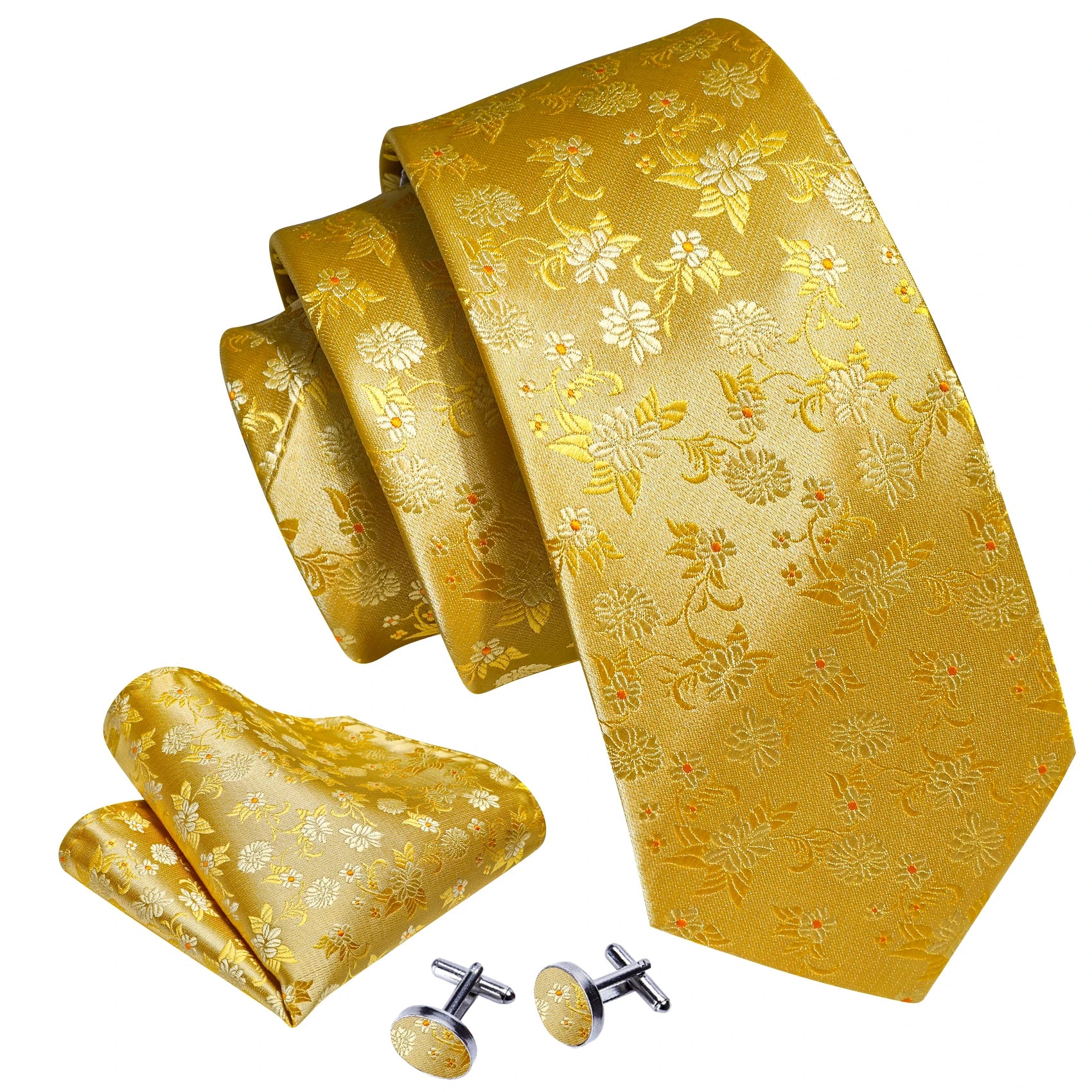 Gold Silk Mens Tie