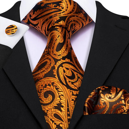 Gold Silk Mens Tie