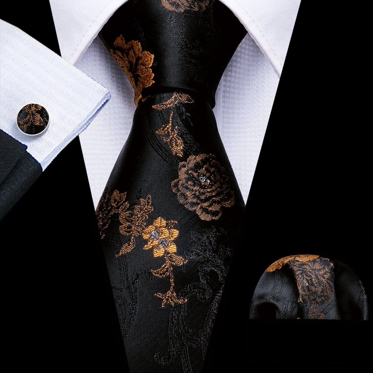 Gold Silk Mens Tie