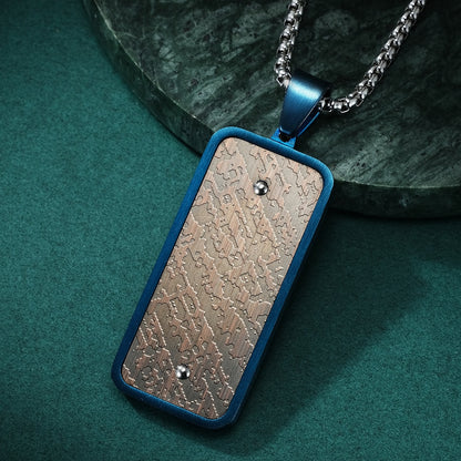 Stainless Steel Dog Tag Pendant Necklace