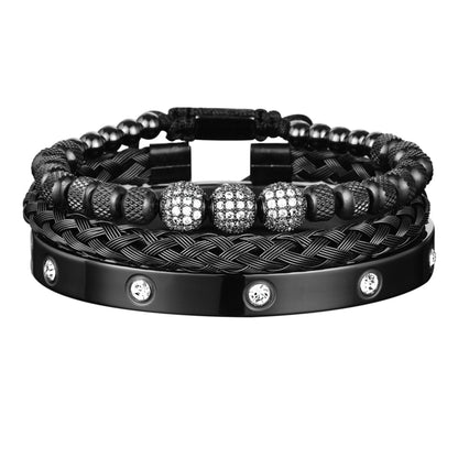 Micro Pave CZ Beads Bracelets