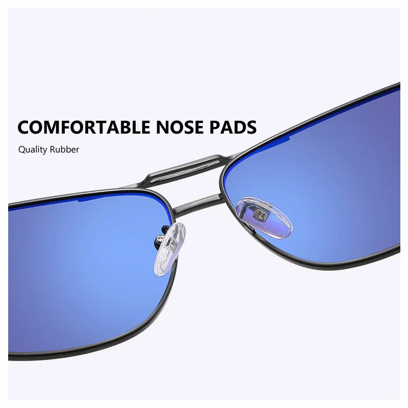 Quality Retro Rectangle UV400 Driving Sunglasses