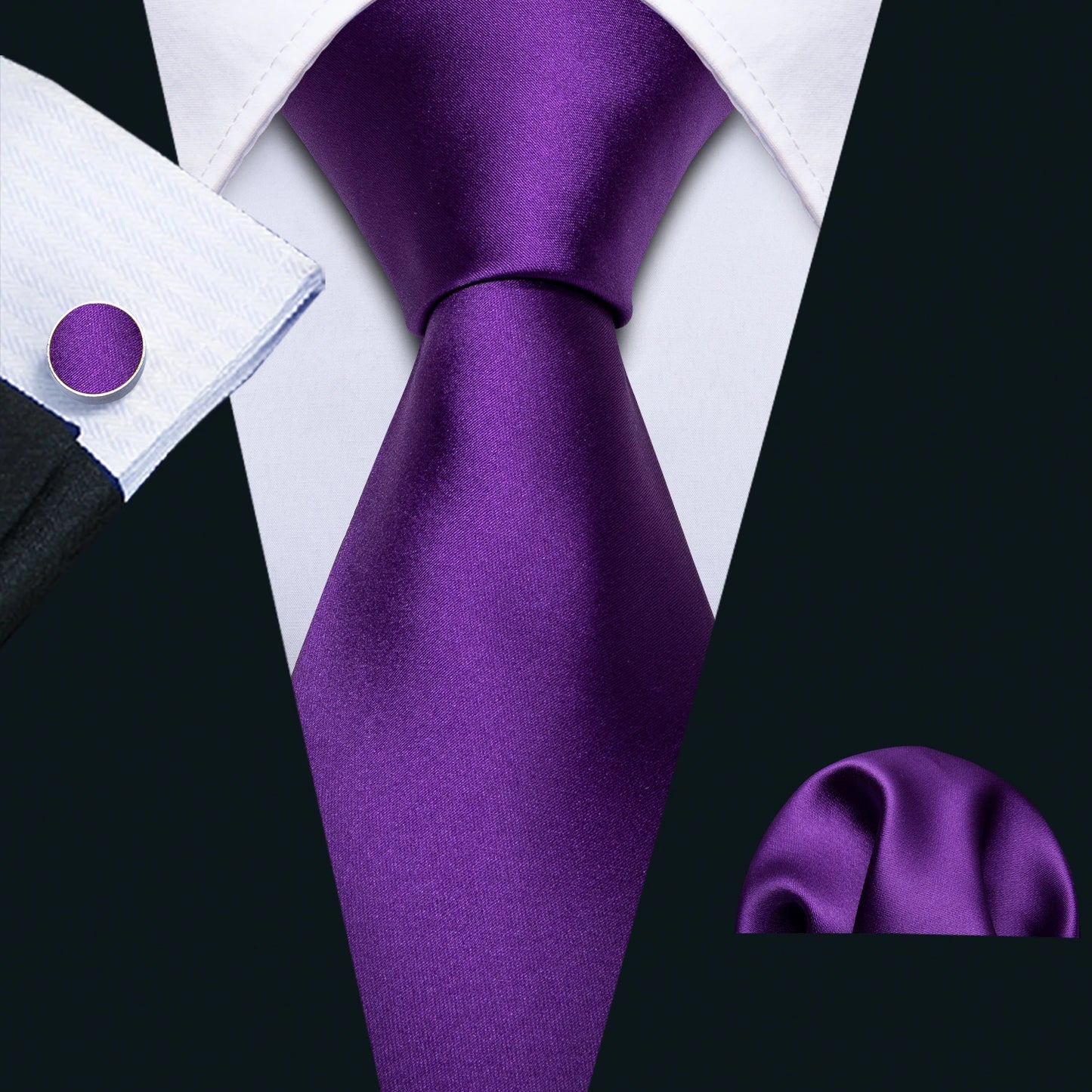 Purple Plaid Men Tie