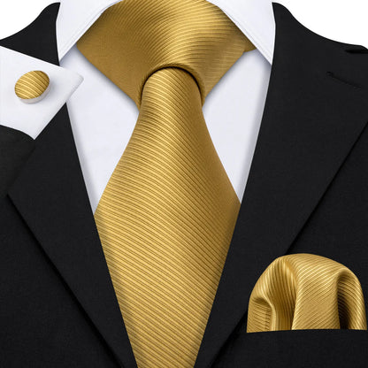 Gold Silk Mens Tie