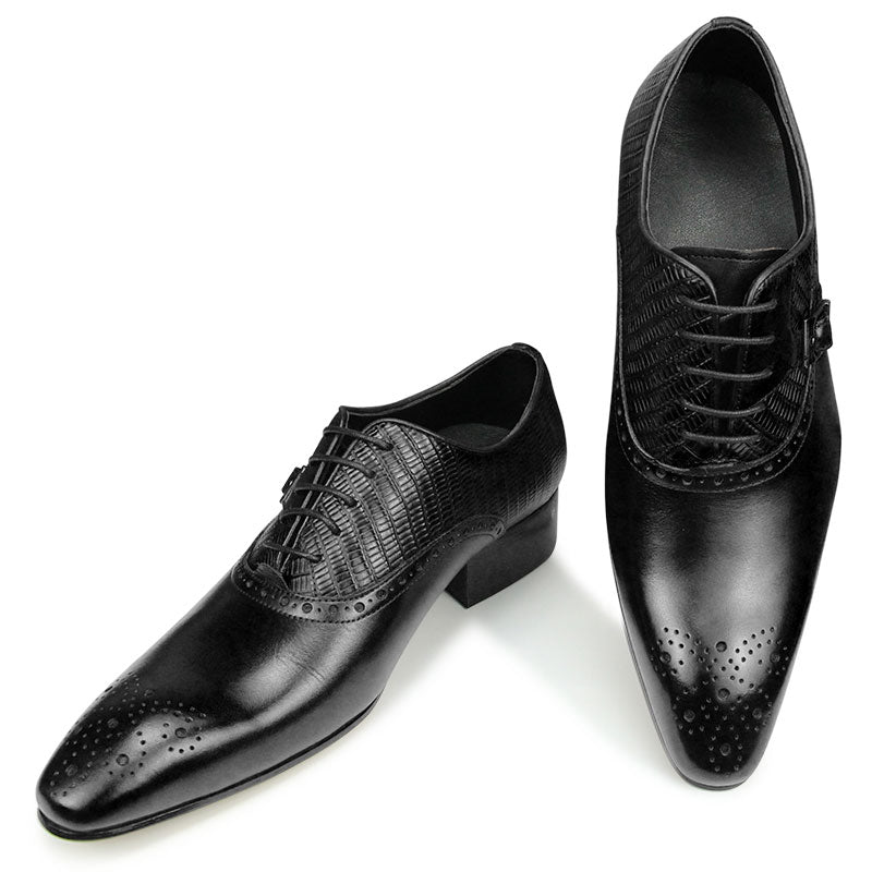 Deluxe Genuine Leather Brogue Shoes