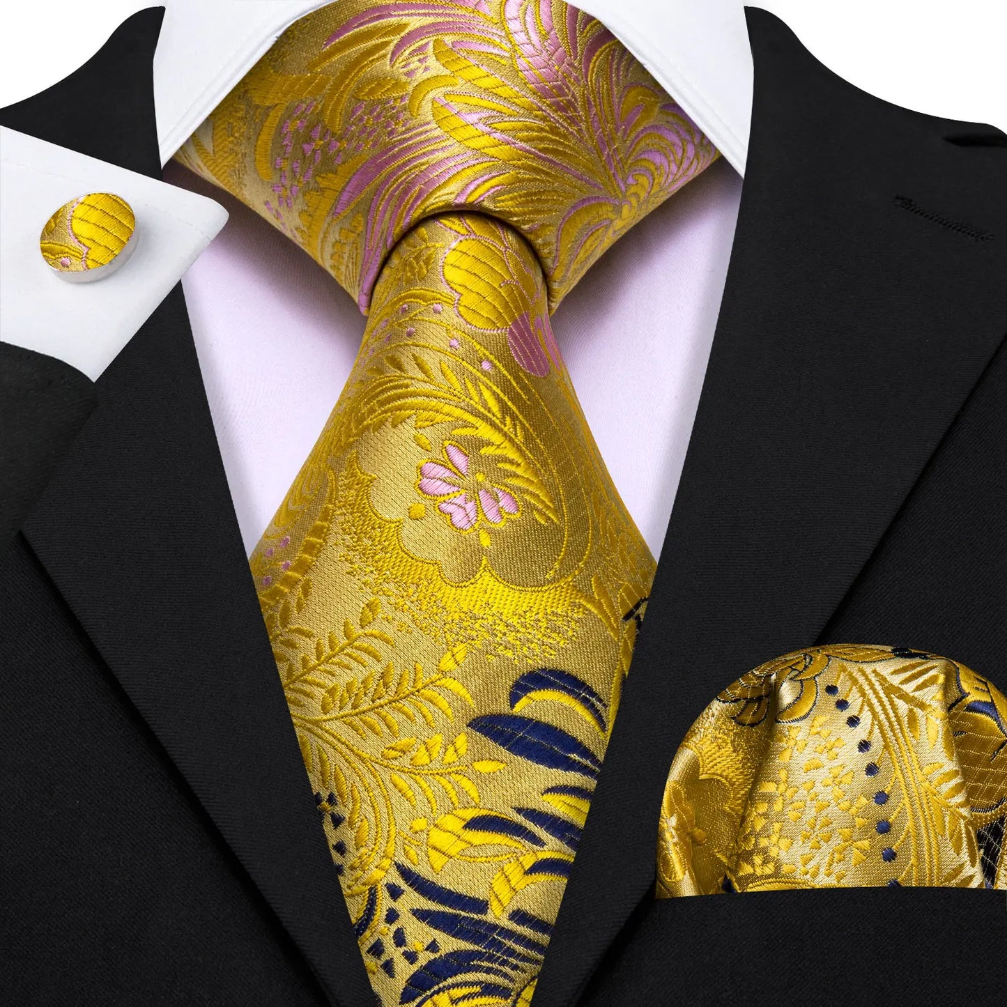 Gold Silk Mens Tie