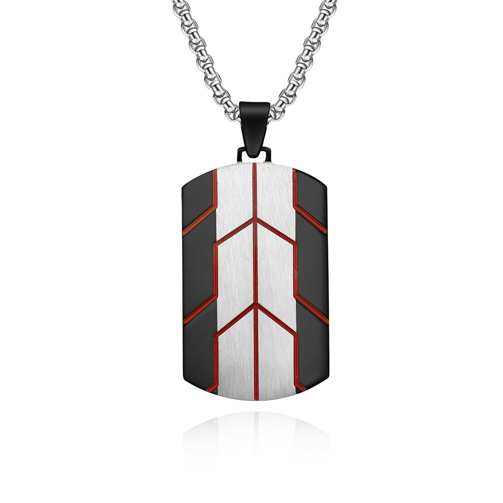 Stainless Steel Dog Tag Pendant Necklace