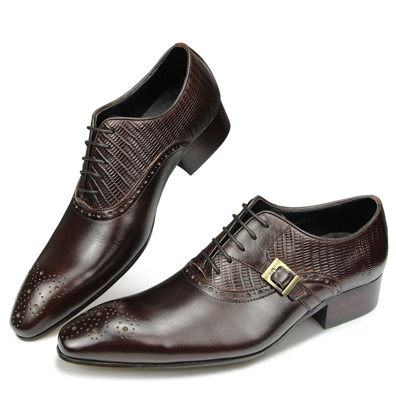 Deluxe Genuine Leather Brogue Shoes