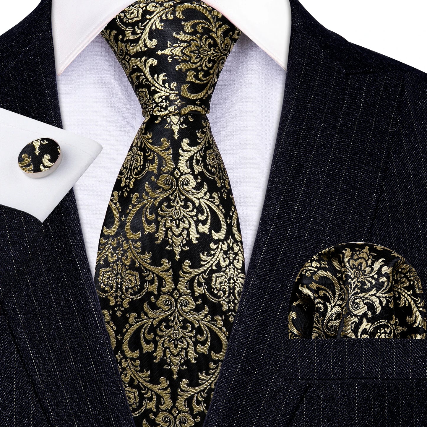 Gold Silk Mens Tie