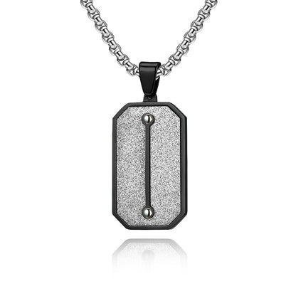 Stainless Steel Dog Tag Pendant Necklace