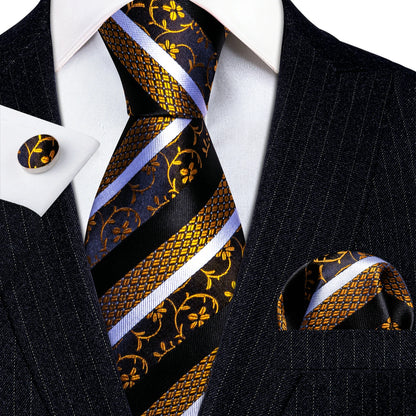 Gold Silk Mens Tie