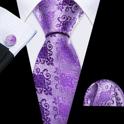 Purple Plaid Men Tie