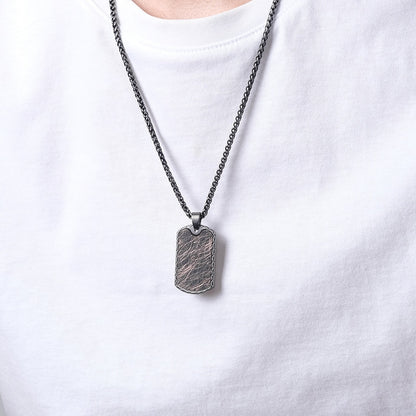 Stainless Steel Military Pendant