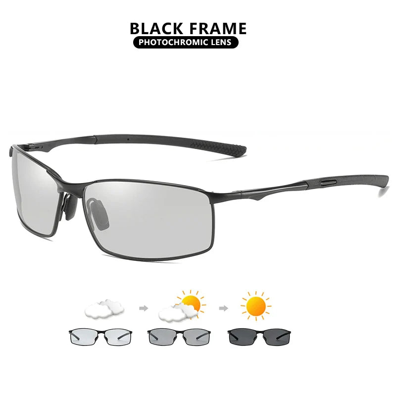 Polarized Driving Photochromic Sun Glasses