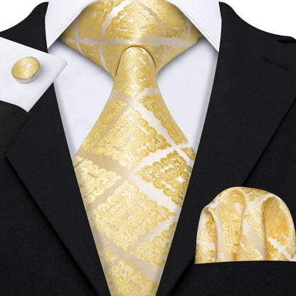 Gold Silk Mens Tie