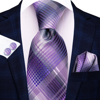 Light Purple Solid Tie For Men