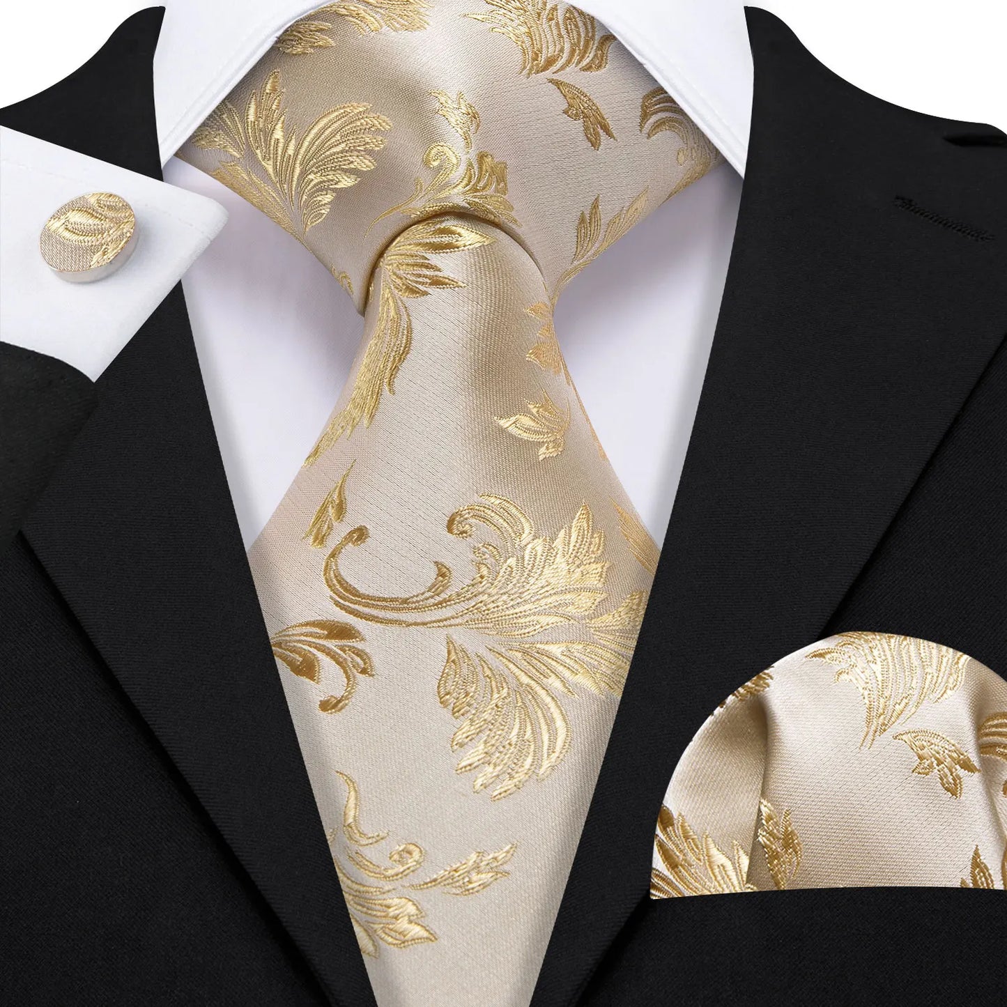 Gold Silk Mens Tie