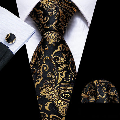 Gold Silk Mens Tie