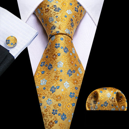 Gold Silk Mens Tie