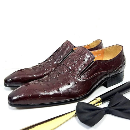 Italian Genuine Crocodile Leather Men Shoes