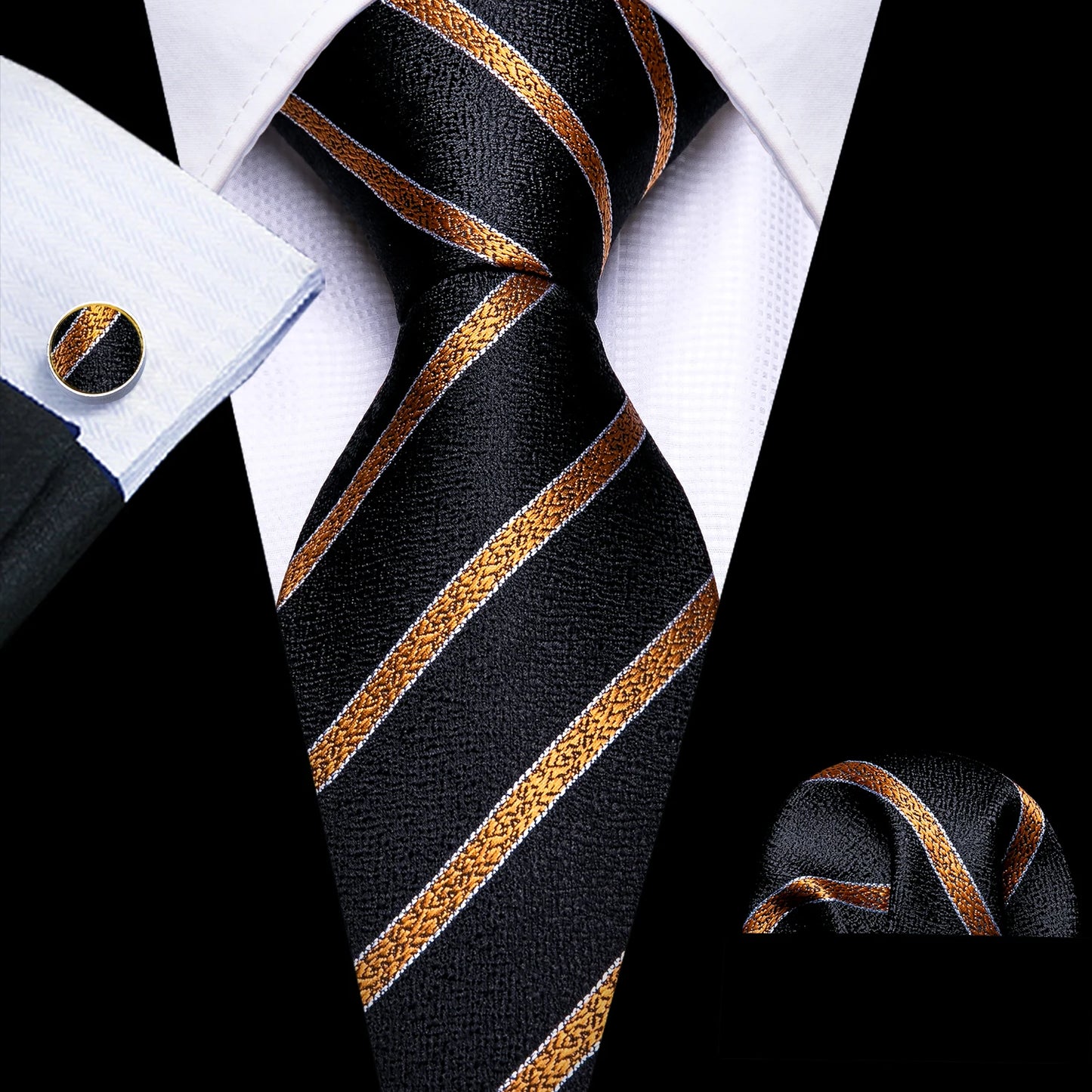 Gold Silk Mens Tie