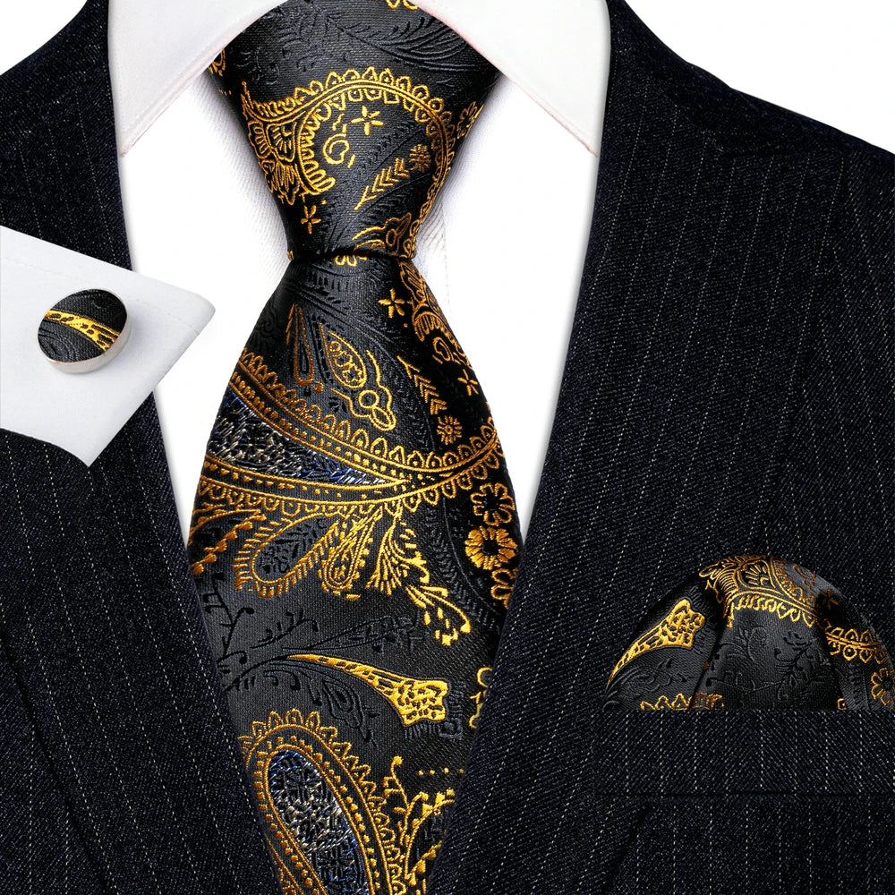 Gold Silk Mens Tie