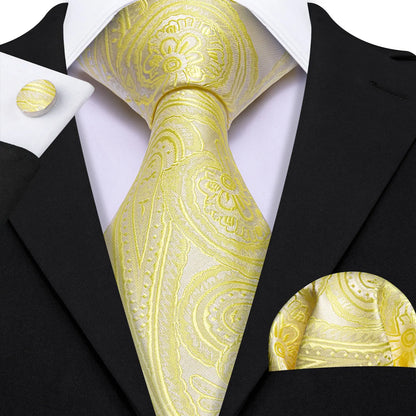 Gold Silk Mens Tie