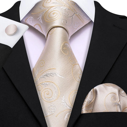 Gold Silk Mens Tie