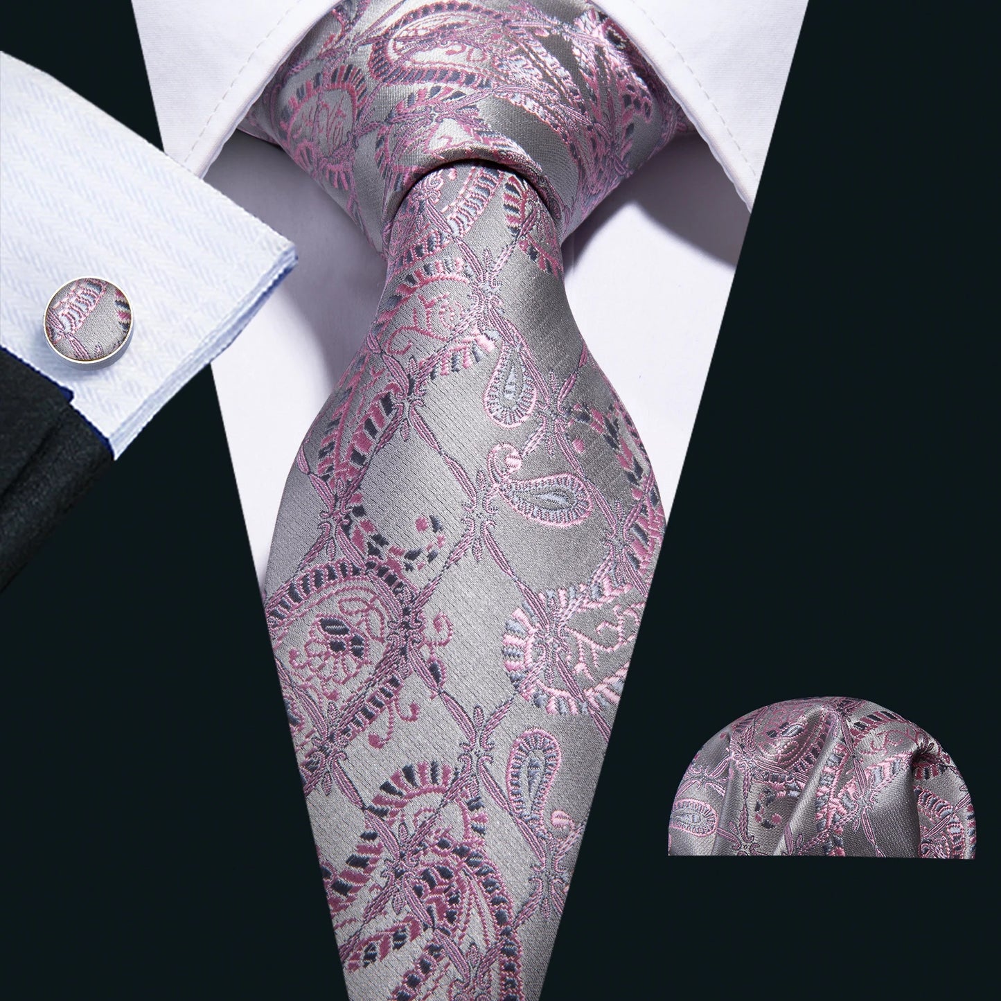 Purple Plaid Men Tie