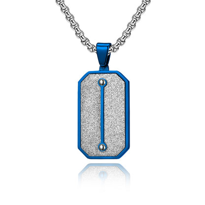 Stainless Steel Dog Tag Pendant Necklace