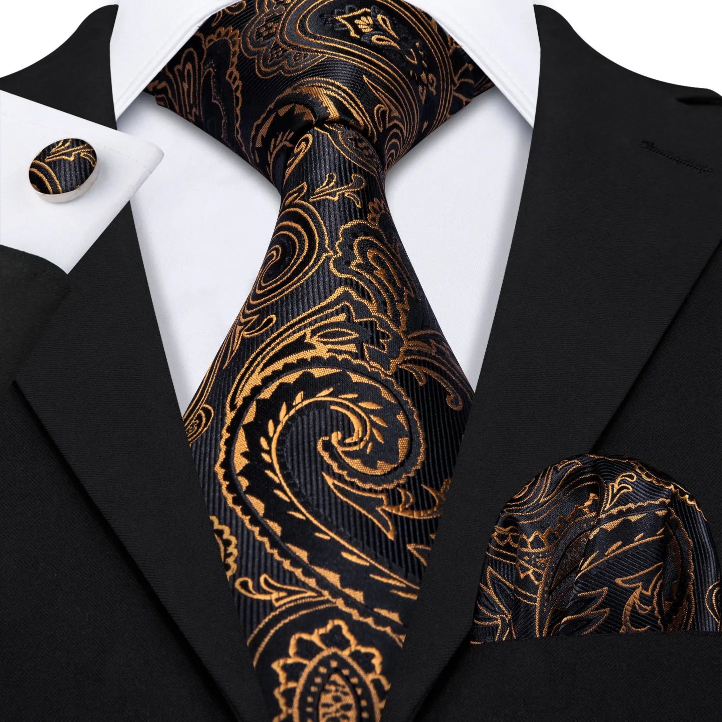 Gold Silk Mens Tie