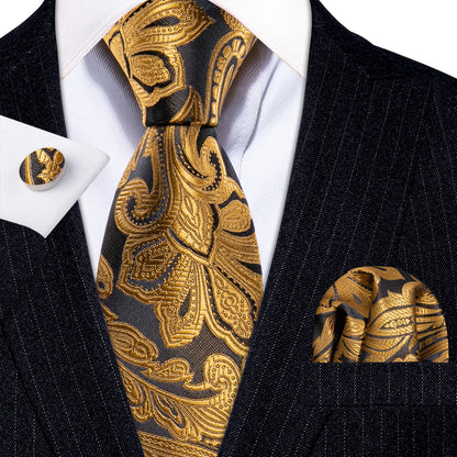 Gold Silk Mens Tie